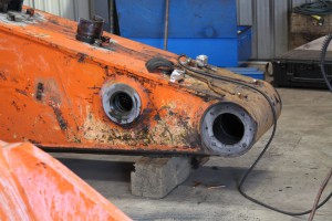 EX1200 Boom & Dipper line boring (2)